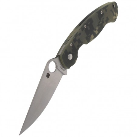 Nóż składany Spyderco Military G-10 Camo Plain (C36GPCMO)