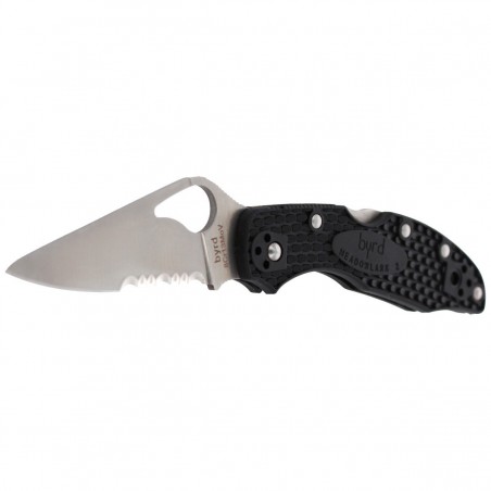 Nóz Spyderco Byrd Meadowlark 2 FRN Black, Combination (BY04PSBK2)