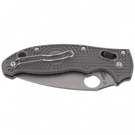 Nóż składany Spyderco Manix 2 Gray FRCP Maxamet Plain (C101PGY2)