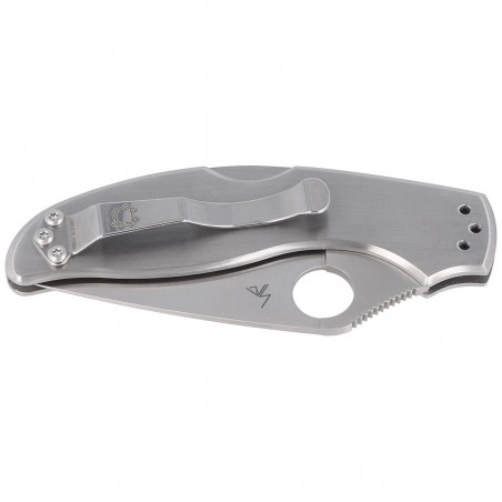 Nóż składany Spyderco UpTern Stainless, Plain 8Cr13MoV (C261P) Nóż składany Spyderco UpTern Stainless, Plain 8Cr13MoV (C261P)