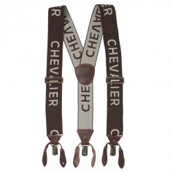 Szelki Chevalier Logo Brown