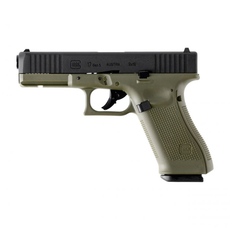   Pistolet wiatrówka Glock 17 gen 5. 4,5 mm zielony - 1 - Pistolety Co2