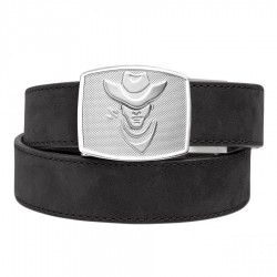 Pas Kore Essentials Cowboy Buckle Black Buffalo Leather...