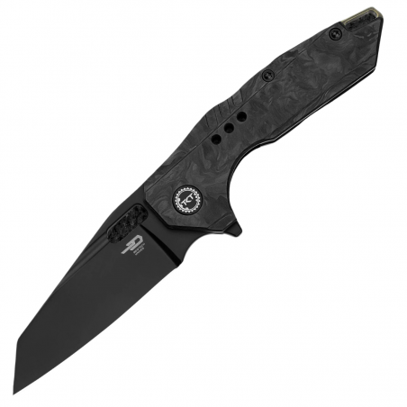 Nóż składany Bestech Nyxie 3 Black Marble Carbon Fiber/Titanium, Black DLC S35VN by Todd Knife and Tool (BT2308D) Nóż składany Bestech Nyxie 3 Black Marble Carbon Fiber/Titanium, Black DLC S35VN by Todd Knife and Tool (BT2308D)