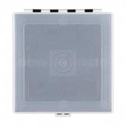 Pudełko Megaline 11x11x3,5 czarno-przezroczysty gąbka 2...