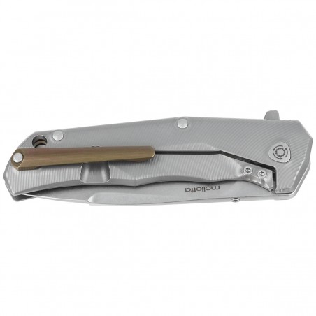Nóż składany LionSteel T.R.E. Grey / Bronze Titanium, Stone Washed M390 by Molletta (TRE BR) Nóż składany LionSteel T.R.E. Grey / Bronze Titanium, Stone Washed M390 by Molletta (TRE BR)