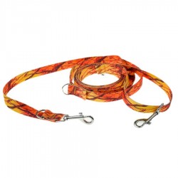 Smycz przepinana regulowana dla psa 4wild pomarańczowy...
