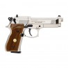   Pistolet wiatrówka Beretta M92 FS nickel/wood 4,5 mm Diabolo CO2 - 2 - Pistolety Co2