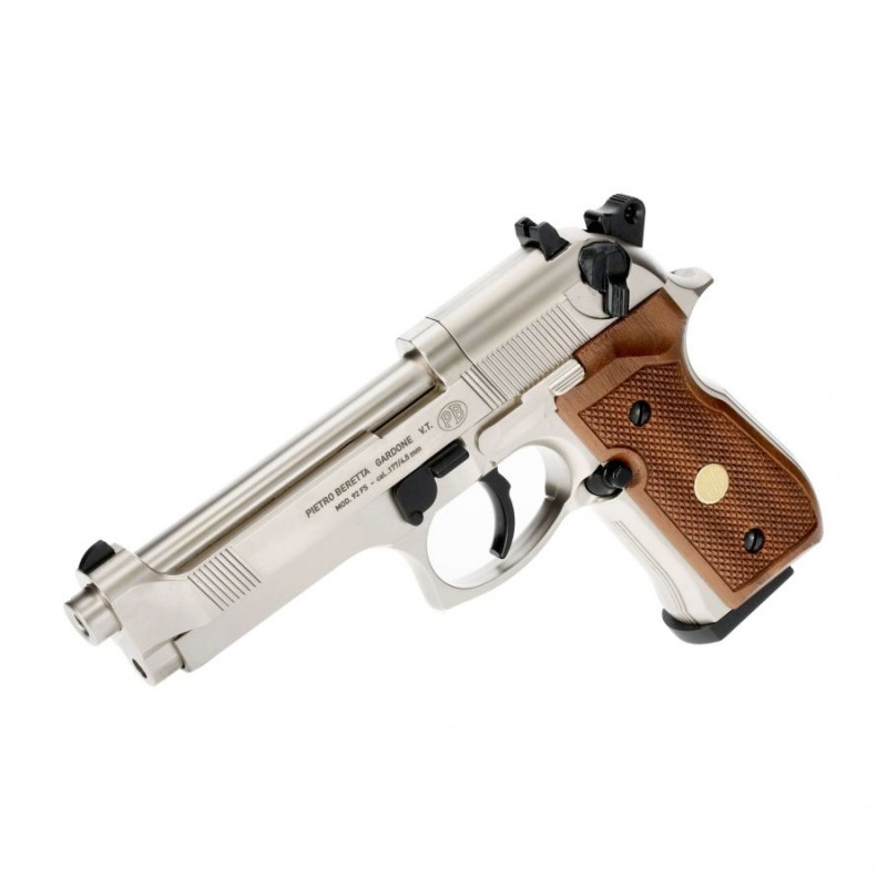   Pistolet wiatrówka Beretta M92 FS nickel/wood 4,5 mm Diabolo CO2 - 3 - Pistolety Co2