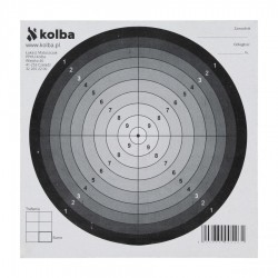 Tarcza strzelecka 14x14 cm biały środek 1 szt.