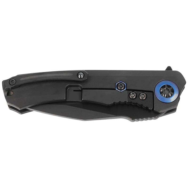 Nóż składany Heretic Wraith-M DP Flipper Battleworn DLC Titanium / Carbon Fiber, Battleworn DLC MagnaCut by Tony Marfione Jr.