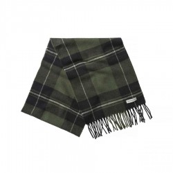 Szalik Chevalier Pendley Wool Scarf Check Dark