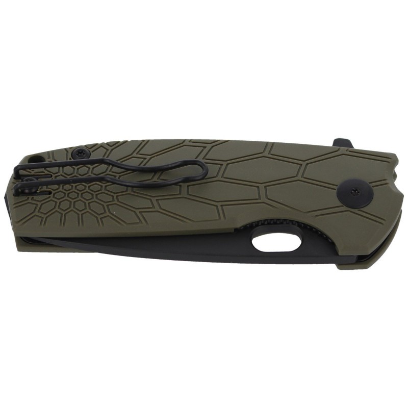 Nóż składany Fox Core OD Green FRN, Cerakote Black N690 by Jesper Voxnaes (FX-604 OD)