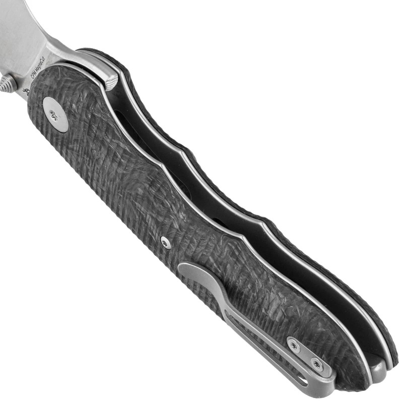 Nóż składany Viper Moon Dark Matter Black Fat Carbon, Satin MagnaCut by Fabrizio Silvestrelli (V6008FCM)