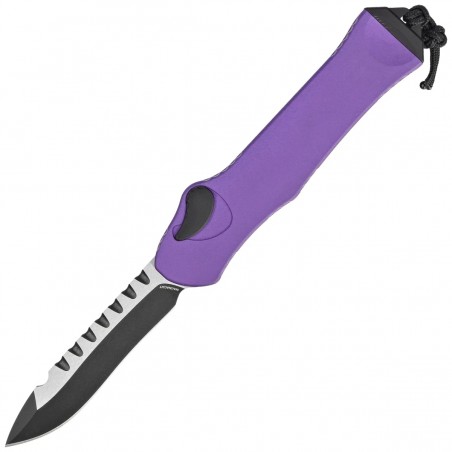 Nóż automatyczny OTF Heretic Hydra R/E Purple Aluminium, Black DLC/Satin MagnaCut by Tony Marfione Jr. Nóż automatyczny OTF Heretic Hydra R/E Purple Aluminium, Black DLC/Satin MagnaCut by Tony Marfione Jr.