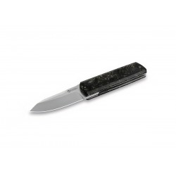 Nóż składany Maserin 410 Silver Black FatCarbon, Satin Elmax by Bruno Bruna (410/N)