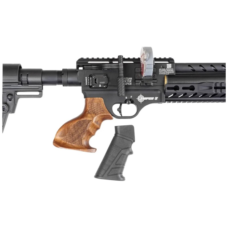 Wiatrówka PCP Hatsan Factor Sniper S 5.5 mm z regulatorem, lufą QE