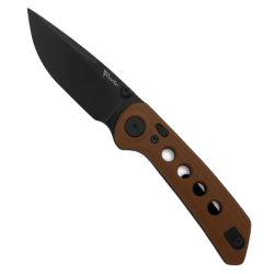 Nóż składany Reate PL-XT Tan G10, Black PVD Nitro-V