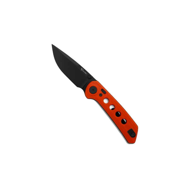 Nóż składany Reate PL-XT Orange G10, Black PVD Nitro-V