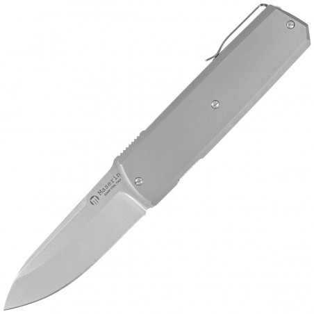 Nóż składany Maserin 410 Silver Grey Titanium, Satin Elmax by Bruno Bruna (410/T) Nóż składany Maserin 410 Silver Grey Titanium, Satin Elmax by Bruno Bruna (410/T)