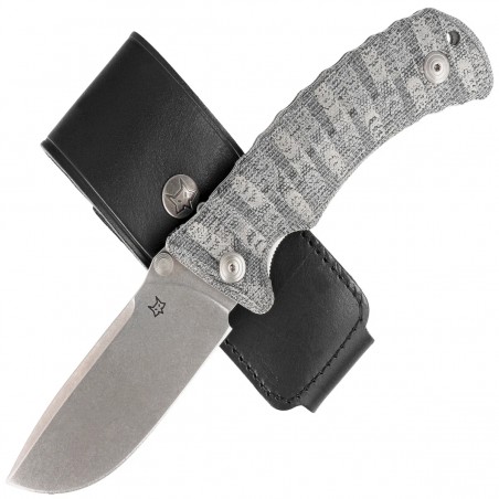Nóż Fox Pro Hunter Black Yute Micarta, Stonewashed N690Co (FX-130 MBSW) Nóż Fox Pro Hunter Black Yute Micarta, Stonewashed N690Co (FX-130 MBSW)