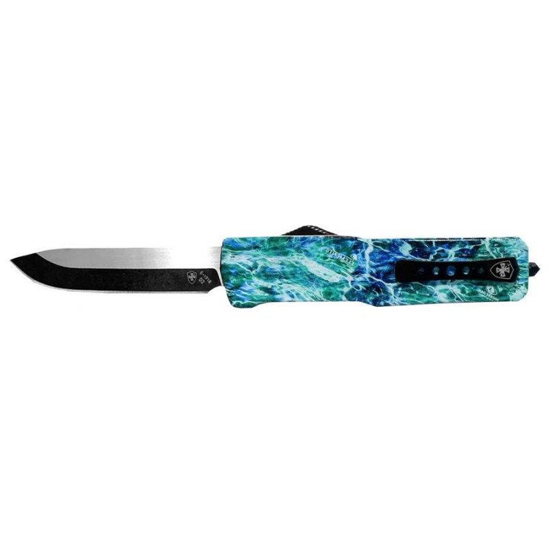   Nóż OTF Templar Knife Slim Aluminium Mossy Oak Element Aqua Drop Black - 1 - Noże sprężynowe