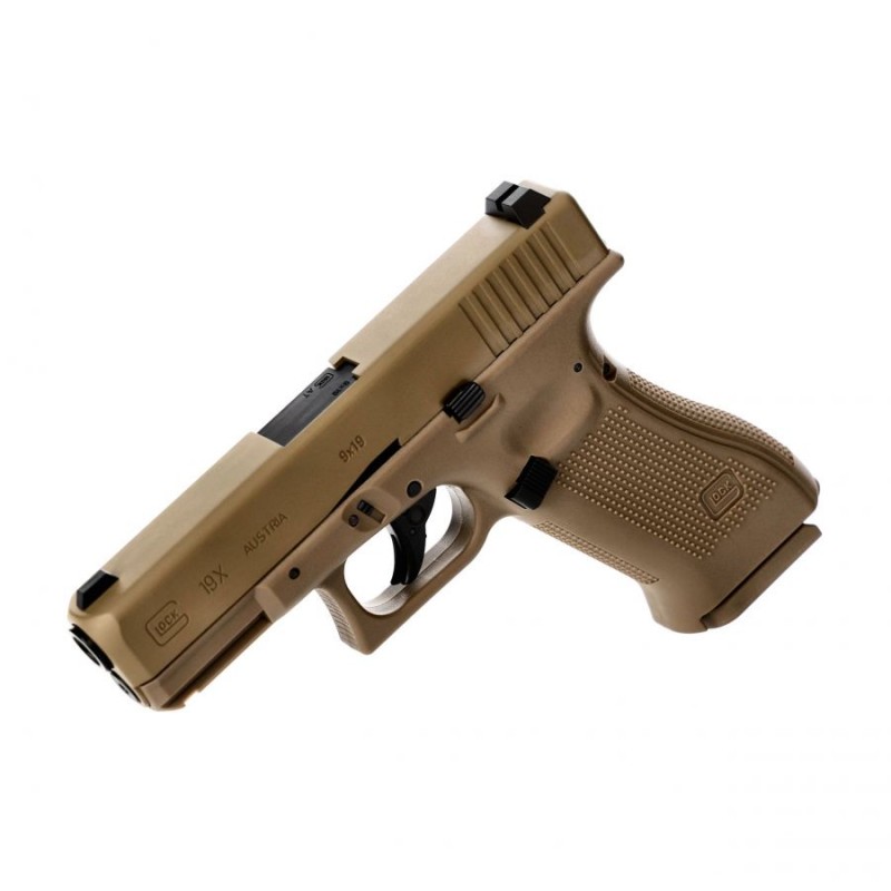   Pistolet wiatrówka Glock 19X blowback 4,5 mm coyote BB CO2 - 3 - Pistolety Co2
