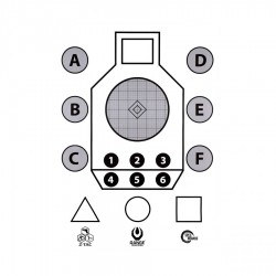 Tarcza strzelecka Range Solutions Aim Small, 50 szt.