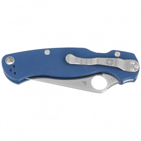 Nóż składany Spyderco Para Military 2 Cobalt Blue G10, Satin CPM SPY27 by Sal, Eric Glesser (C81GPCBL2) Nóż składany Spyderco Para Military 2 Cobalt Blue G10, Satin CPM SPY27 by Sal, Eric Glesser (C81GPCBL2)