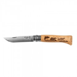 Nóż Opinel 8 inox dąb seria Animal - ryba