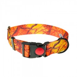 Obroża z taśmy 4wild 40 mm 39-61 cm pomarańczowy kamuflaż