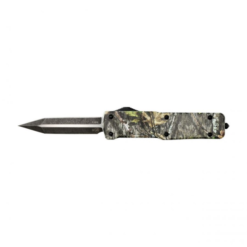   Nóż OTF Templar Knife Large Aluminium Mossy Oak Obsession Dagger Black - 1 - Noże sprężynowe