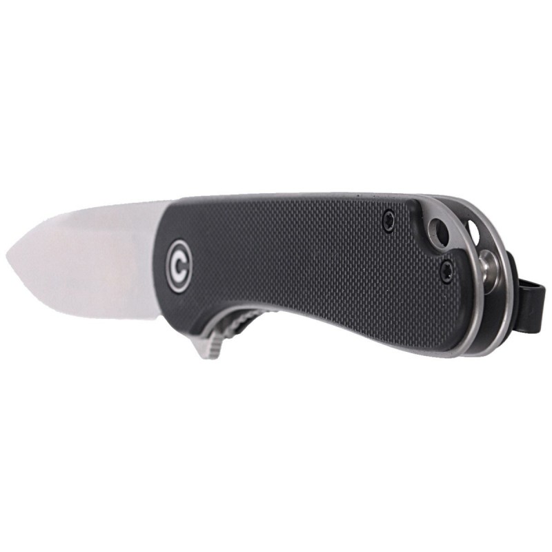 Nóż składany CIVIVI Elementum Flipper Black G10, Satin Finish (C907A)