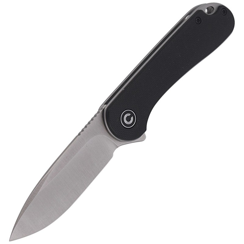 Nóż składany CIVIVI Elementum Flipper Black G10, Satin Finish (C907A)