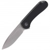 Nóż składany CIVIVI Elementum Flipper Black G10, Satin Finish (C907A)
