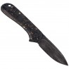 Nóż składany CIVIVI Elementum Flipper Shredded Carbon Fiber / Golden Shred, Black Damascus (C907C-DS1)