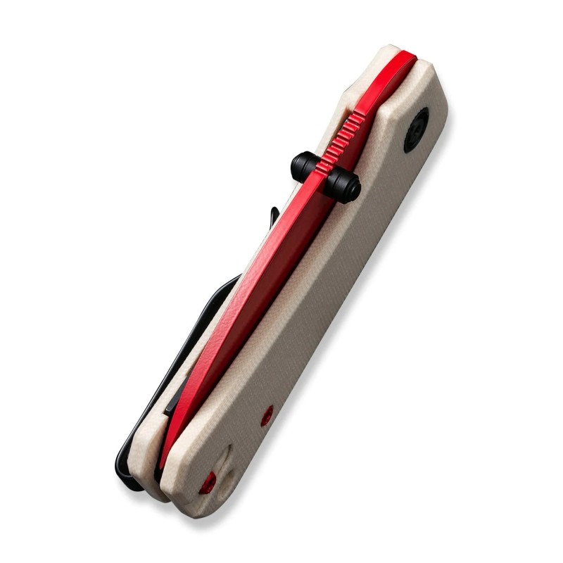Nóż składany Civivi Baby Banter Ivory G10, Red Painted Nitro-V by Ben Petersen (C19068S-7)