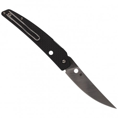 Nóż składany Spyderco Ikuchi Carbon Fiber / G-10 Laminate Plain (C242CFP) Nóż składany Spyderco Ikuchi Carbon Fiber / G-10 Laminate Plain (C242CFP)