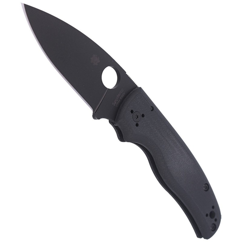 Nóż składany Spyderco Shaman G-10 Black, Black Blade Plain CPM S30V (C229GPBK)