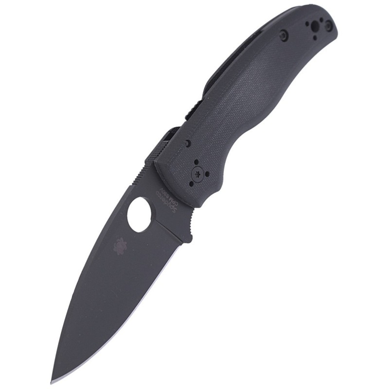 Nóż składany Spyderco Shaman G-10 Black, Black Blade Plain CPM S30V (C229GPBK)