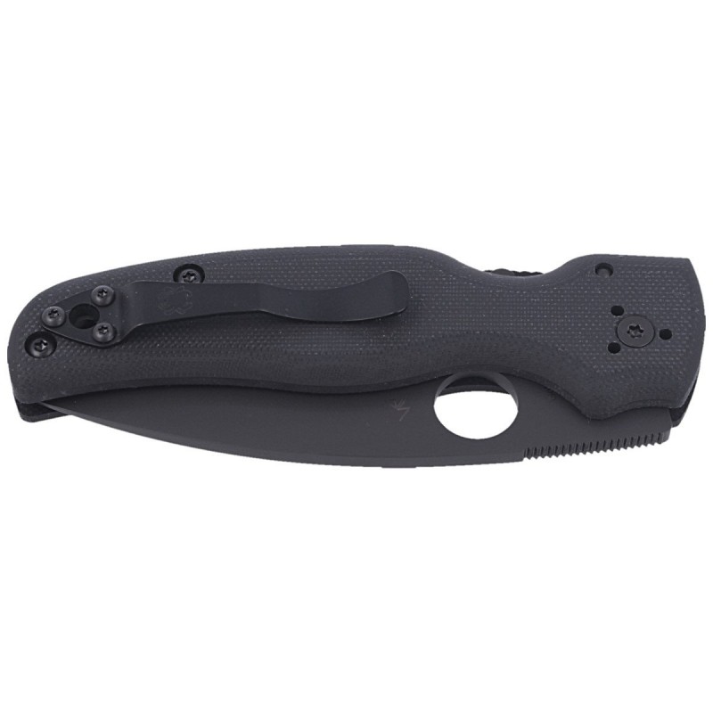 Nóż składany Spyderco Shaman G-10 Black, Black Blade Plain CPM S30V (C229GPBK)