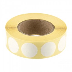 Zaklejki tarczy Range Solutions fi 20 białe, 1000szt.