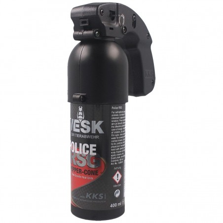 Gaz pieprzowy KKS VESK RSG Police 2mln SHU, HJF 400ml (12400-H) Gaz pieprzowy KKS VESK RSG Police 2mln SHU, HJF 400ml (12400-H)