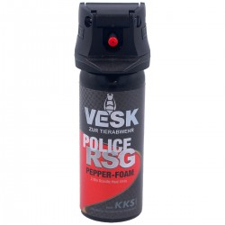 Gaz pieprzowy KKS VESK RSG Police 2mln SHU, Foam-Piana 50 ml (12050-F)