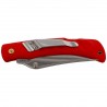 Nóż składany Mikov Crocodile Clip Point Red ABS, Mirror, Klips (243-NH-1/C CLIP/RED)