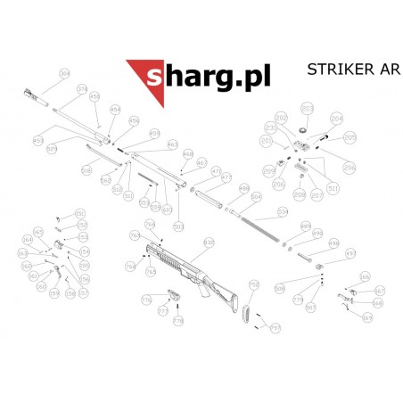 Lufa z kostką do wiatrówki Hatsan Srtiker: Edge, AR, 1000 4.5 mm Lufa z kostką do wiatrówki Hatsan Srtiker: Edge, AR, 1000 4.5 mm