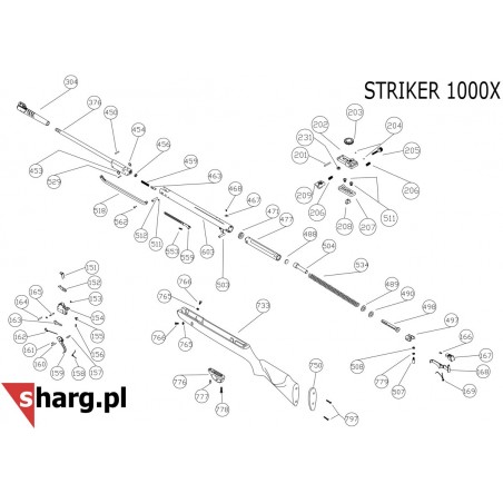 Lufa z kostką do wiatrówki Hatsan Srtiker: Edge, AR, 1000 4.5 mm Lufa z kostką do wiatrówki Hatsan Srtiker: Edge, AR, 1000 4.5 mm