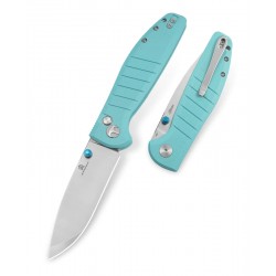 Nóż składany Bestechman Goodboy Tiffany Blue G10, Satin / Stonewashed D2 by Keanu Alfaro (BMK04B)