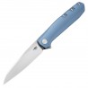 Nóż składany Bestech 9 Blue Titanium, Satin by Hand M390 by BrrKnives (BT2408C)
