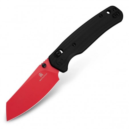 Nóż składany Bestechman Cicada's Wing Black G10, Red Painted 10Cr15MoV (BMK06F)